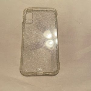 Glitter clear case